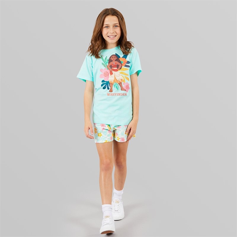 Moana Girls T-Shirt And Shorts Set Blue - Image 4
