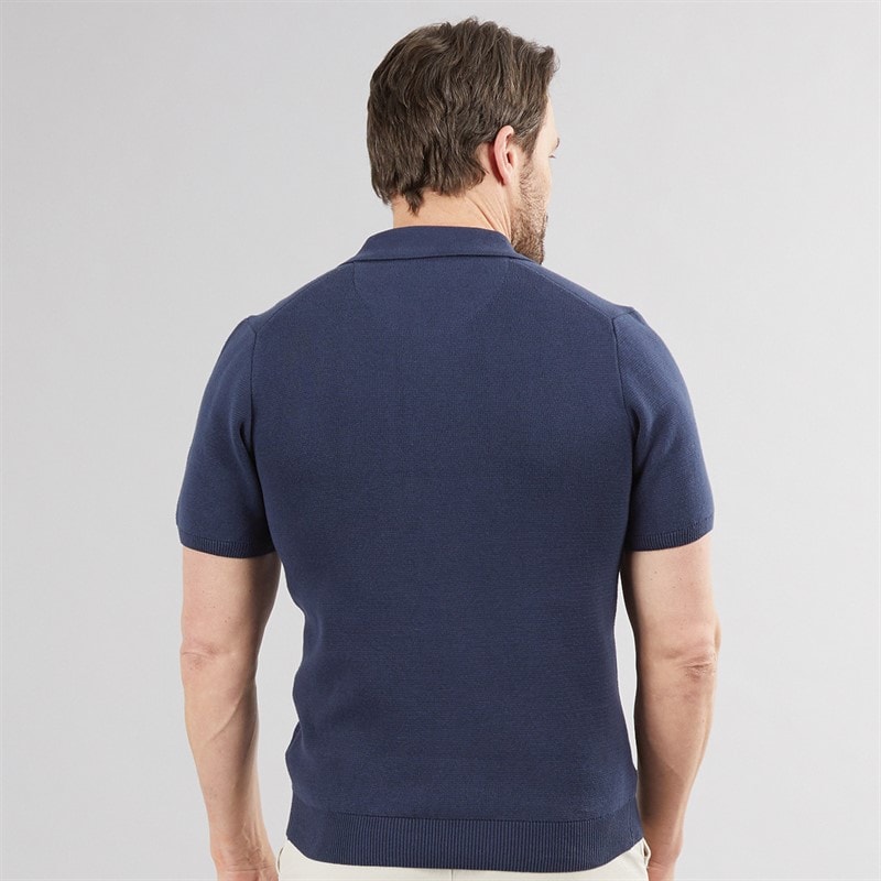 Saltwell Mens Parrs Trophy Neck Top Navy - Image 2