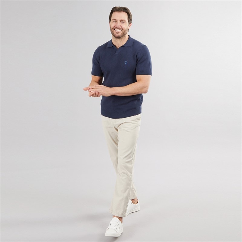 Saltwell Mens Parrs Trophy Neck Top Navy - Image 3