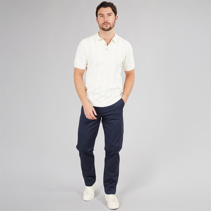 Saltwell Mens Helston Chino Trousers Navy - Image 3