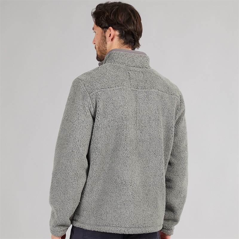 Saltwell Mens Rock Fleece Zip Sweatshirt Grey - Image 2
