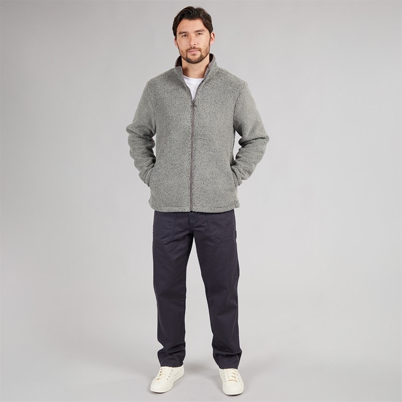 Saltwell Mens Rock Fleece Zip Sweatshirt Grey - Image 4
