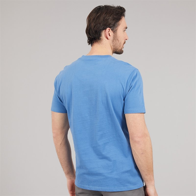 Saltwell Mens Nelson T-Shirt Mid Denim - Image 2