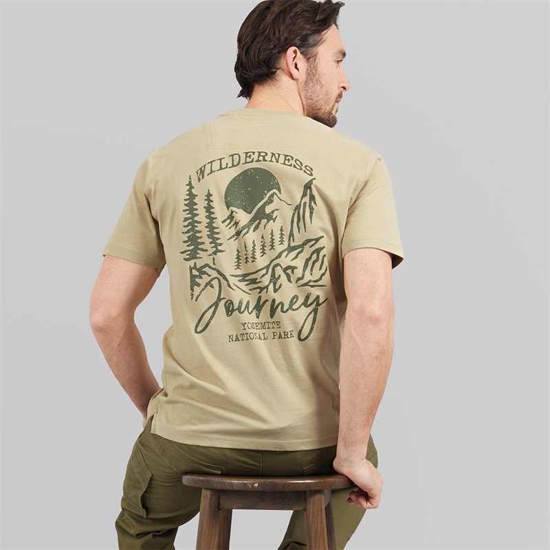 Saltwell Mens Thiago T-Shirt Pebble - Image 1