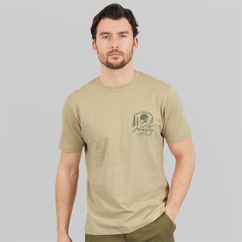 Saltwell Mens Thiago T-Shirt Pebble - Image 2