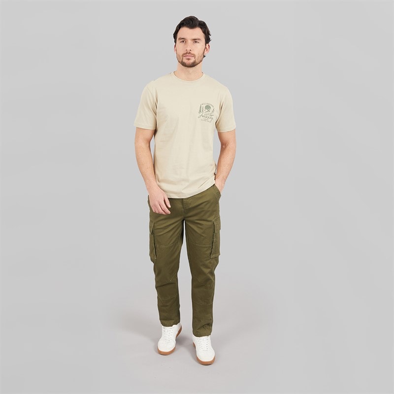 Saltwell Mens Hayle Cargo Trousers Khaki - Image 3
