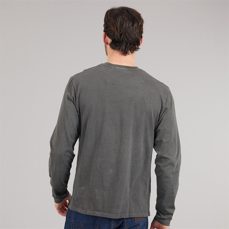 Saltwell Mens Picton Long Sleeve T-Shirt Slate - Image 2