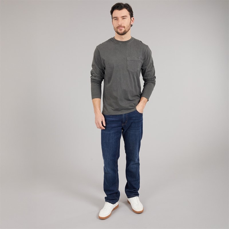 Saltwell Mens Picton Long Sleeve T-Shirt Slate - Image 4