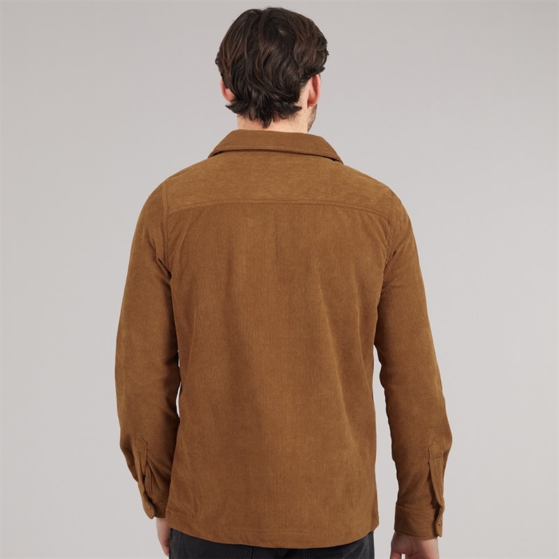 Saltwell Mens Langdale Cord Shirt Toffee - Image 2