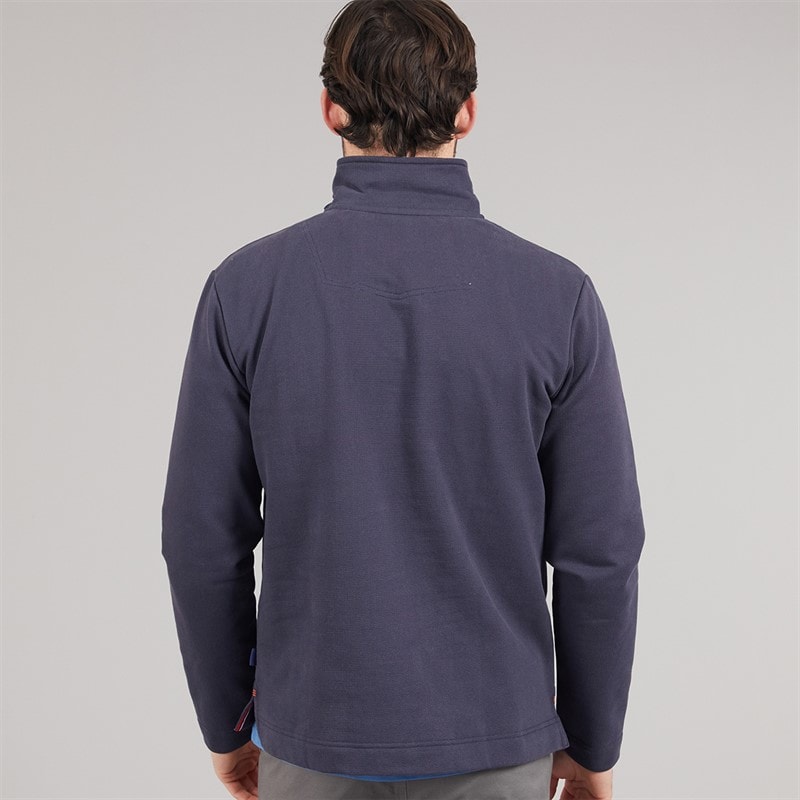 Saltwell Mens Wembley 1/4 Zip Sweatshirt Dark Navy - Image 2