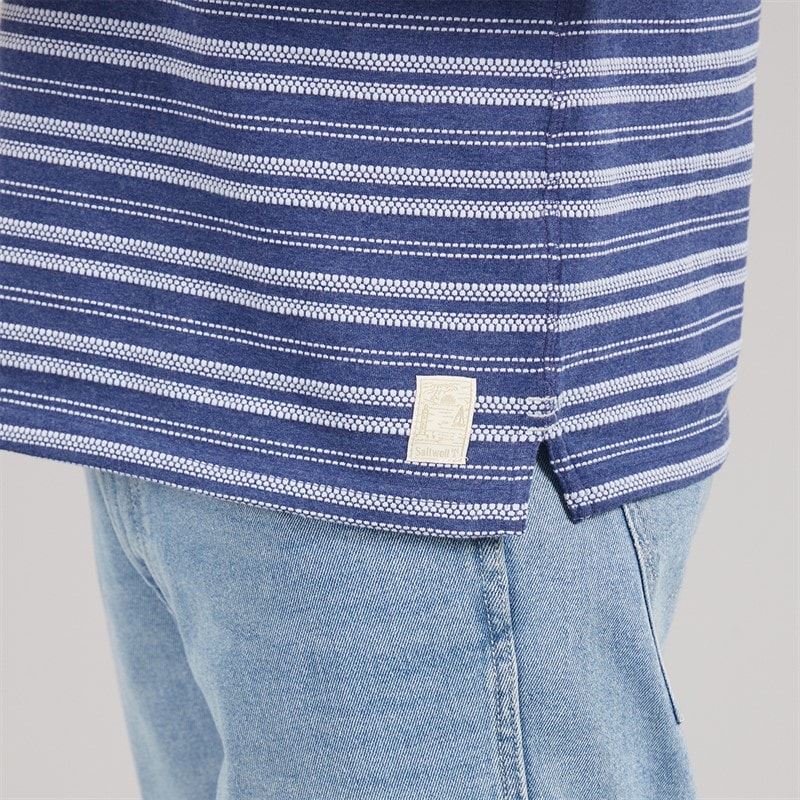 Saltwell Mens Salvador Polo Shirt French Navy Marl - Image 3