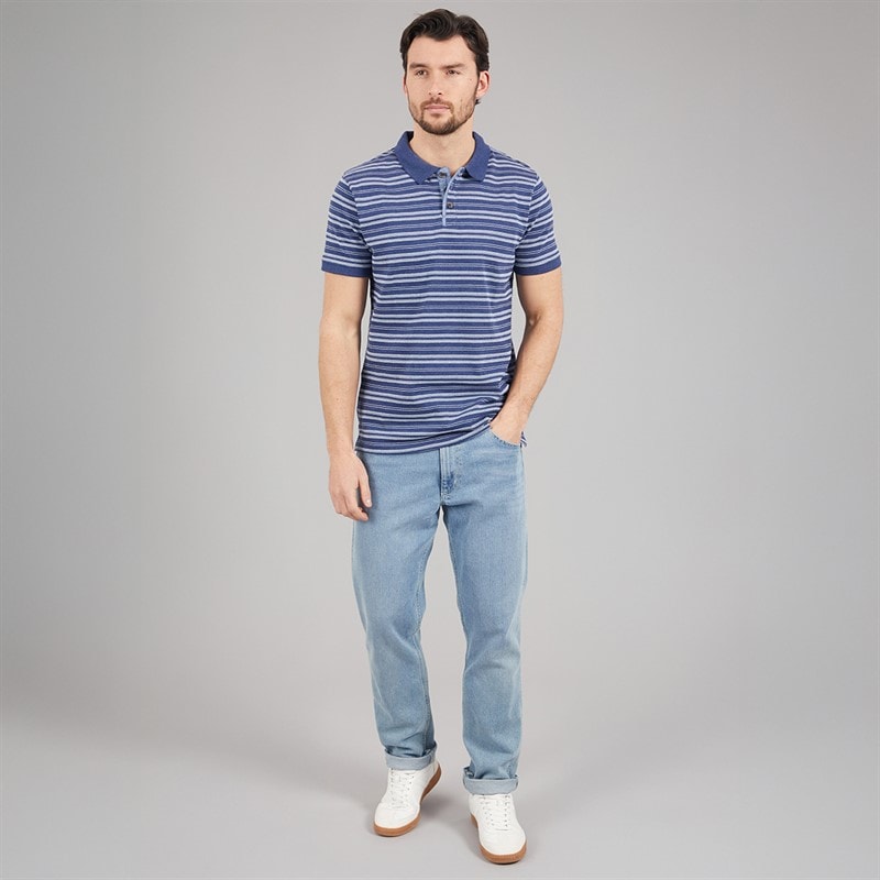 Saltwell Mens Salvador Polo Shirt French Navy Marl - Image 4