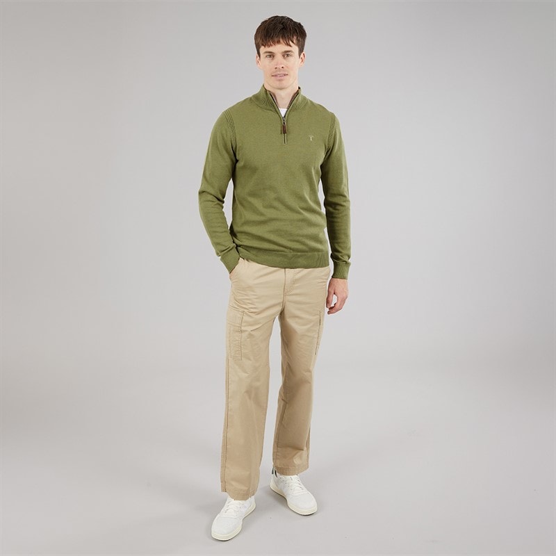 Saltwell Mens Katun 1/4 Zip Jumper Sage - Image 4