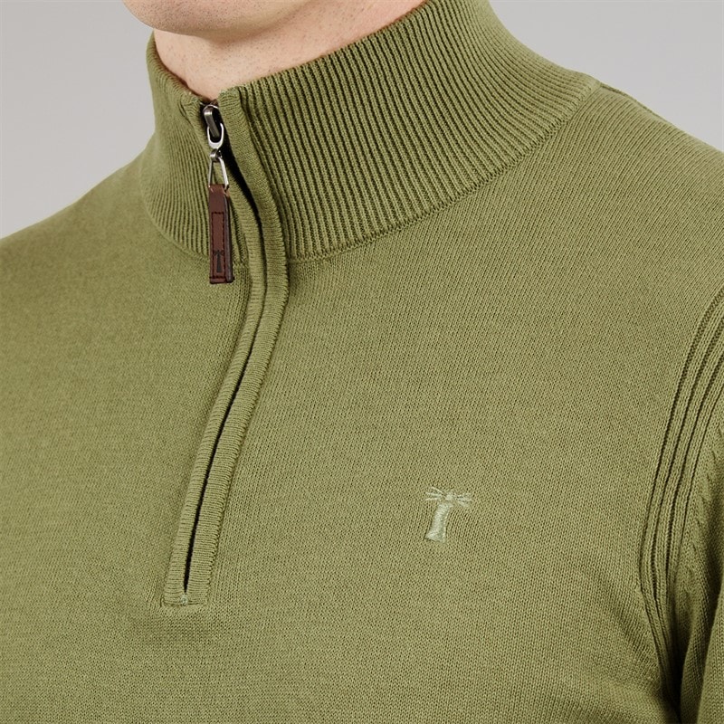 Saltwell Mens Katun 1/4 Zip Jumper Sage - Image 5