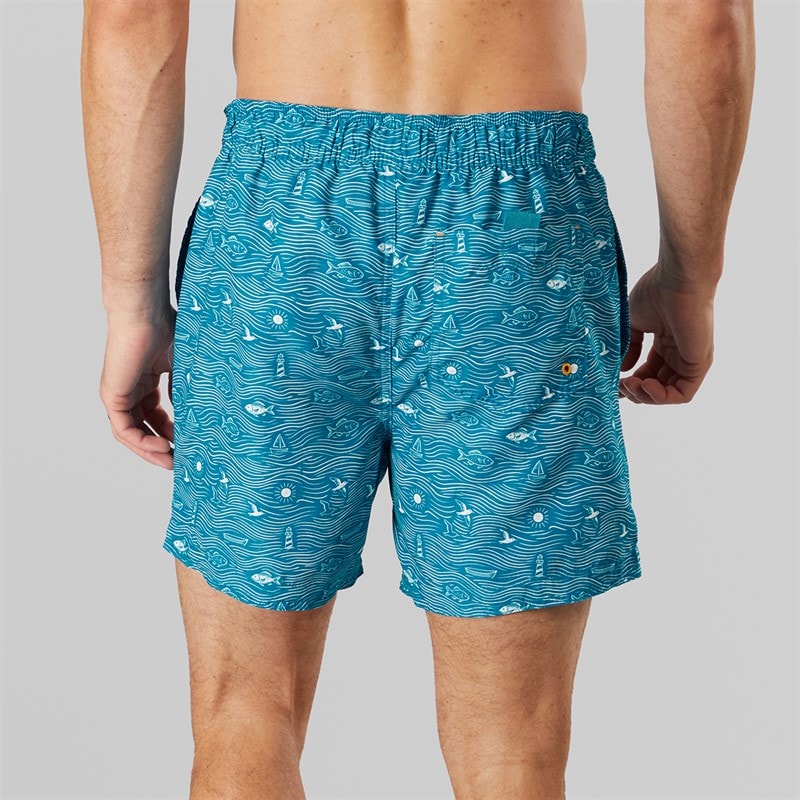 Saltwell Mens Bahama Swim Shorts Deep Sea - Image 2