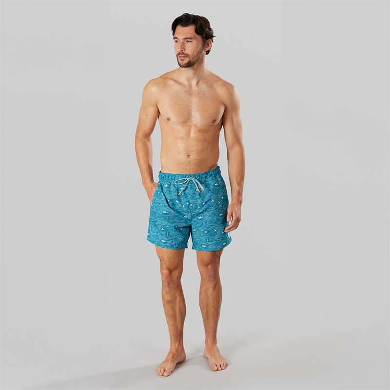 Saltwell Mens Bahama Swim Shorts Deep Sea - Image 4