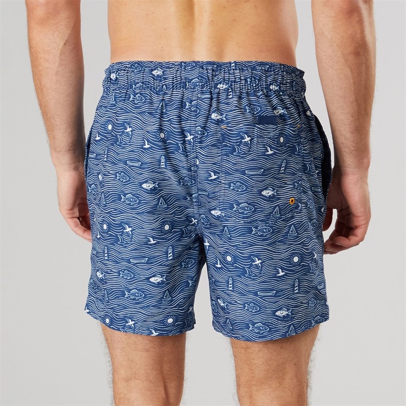 Saltwell Mens Bahama Swim Shorts Indigo Blue - Image 2