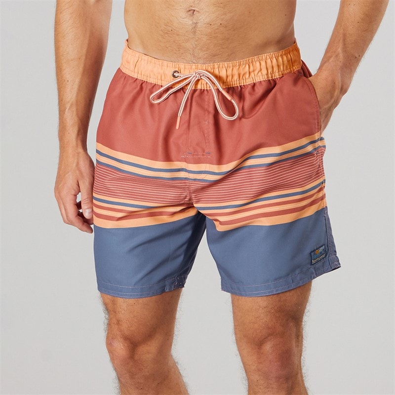 Saltwell Mens Cusco Swim Shorts Light Coral Light Charcoal