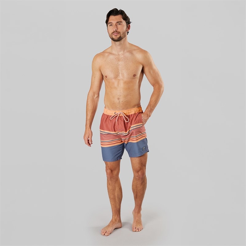Saltwell Mens Cusco Swim Shorts Light Coral Light Charcoal - Image 4
