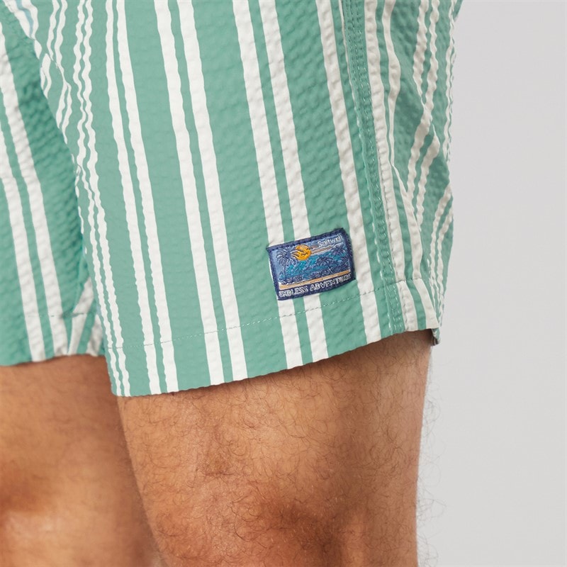 Saltwell Mens Belize Swim Shorts Aqua Green - Image 3