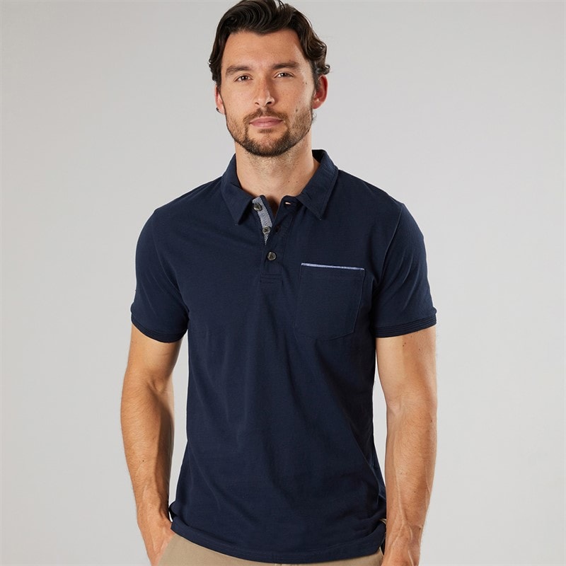 Saltwell Mens Coastal Polo Shirt Navy