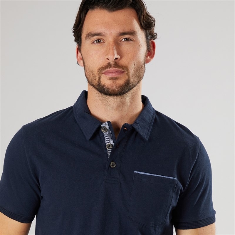 Saltwell Mens Coastal Polo Shirt Navy - Image 3