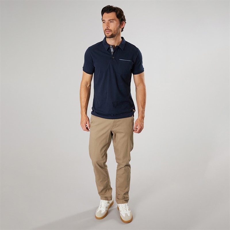 Saltwell Mens Coastal Polo Shirt Navy - Image 4