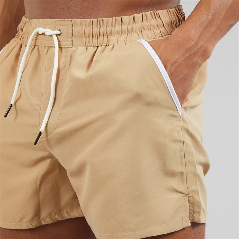 Aray Mens Swim Shorts Taupe - Image 3