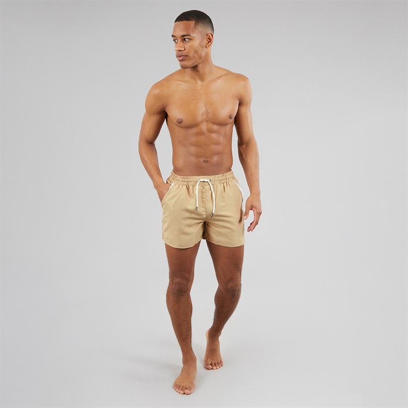 Aray Mens Swim Shorts Taupe - Image 4