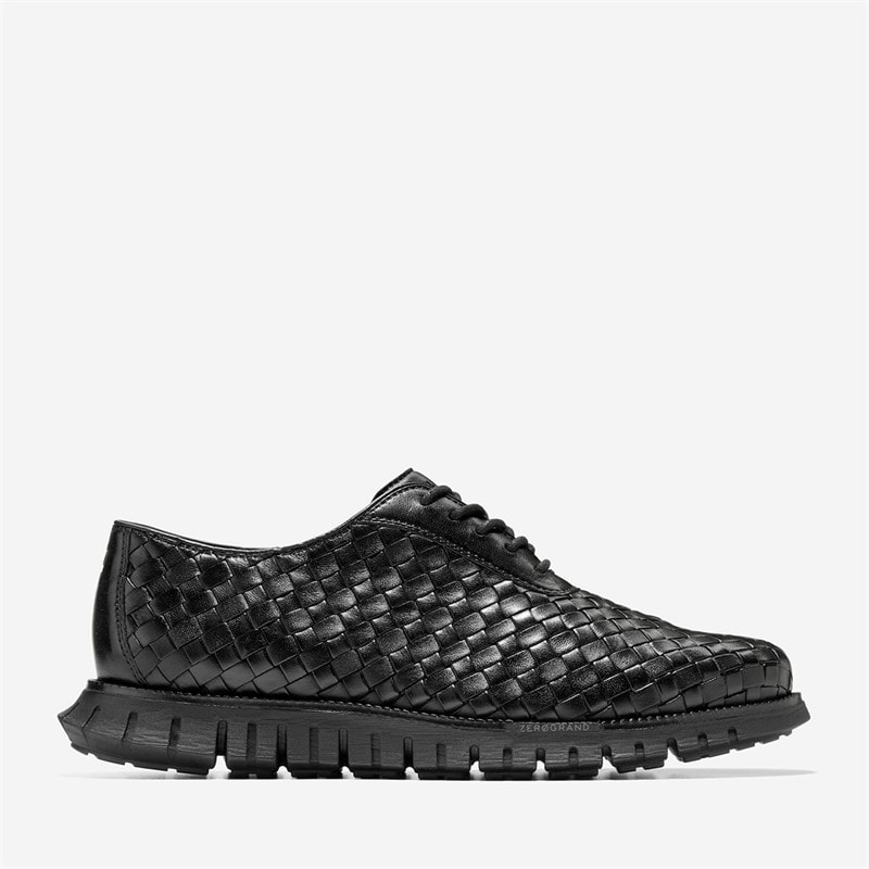 Cole Haan Mens Zerogrand Remastered Woven OX Shoes Black/Black - Image 1