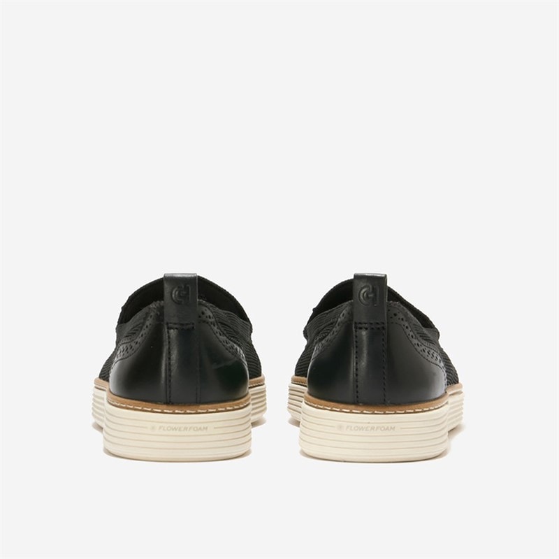 Cole Haan Womens Original Grand Camarin Stitchlite Venetian Loafers Black Knit - Image 3