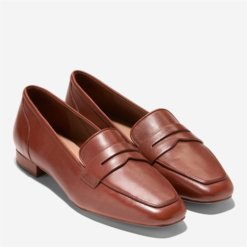 Cole Haan Womens Tarese Soft Loafers Cuoio - Image 5