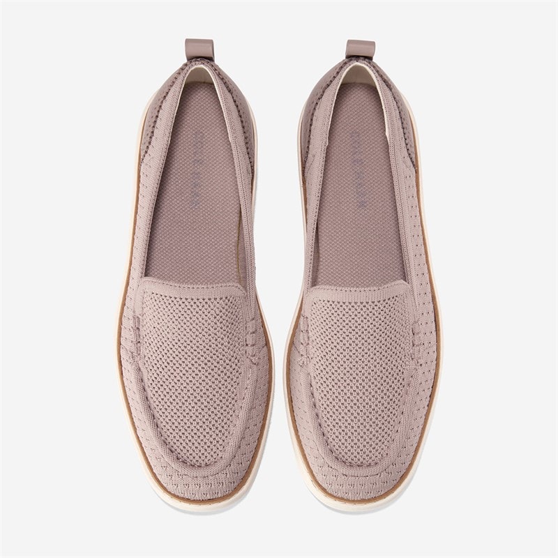 Cole Haan Womens Original Grand Camarin Stitchlite Venetian Loafers Ivory - Image 4