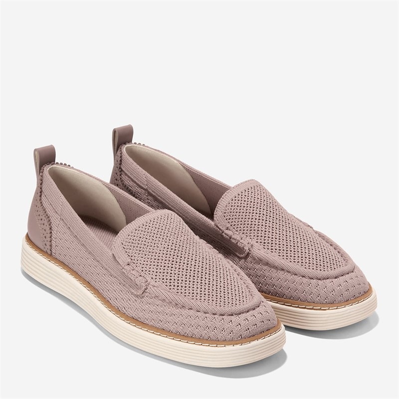 Cole Haan Womens Original Grand Camarin Stitchlite Venetian Loafers Ivory - Image 5