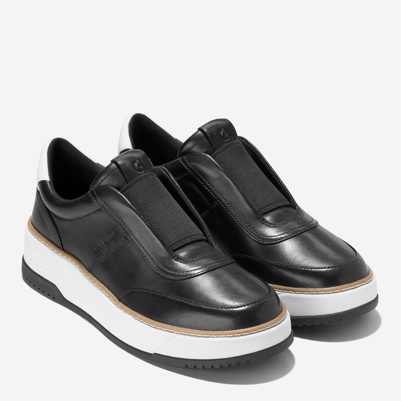 Cole Haan Womens Grandpro Maxfield Slip On Trainers Black/White - Image 5