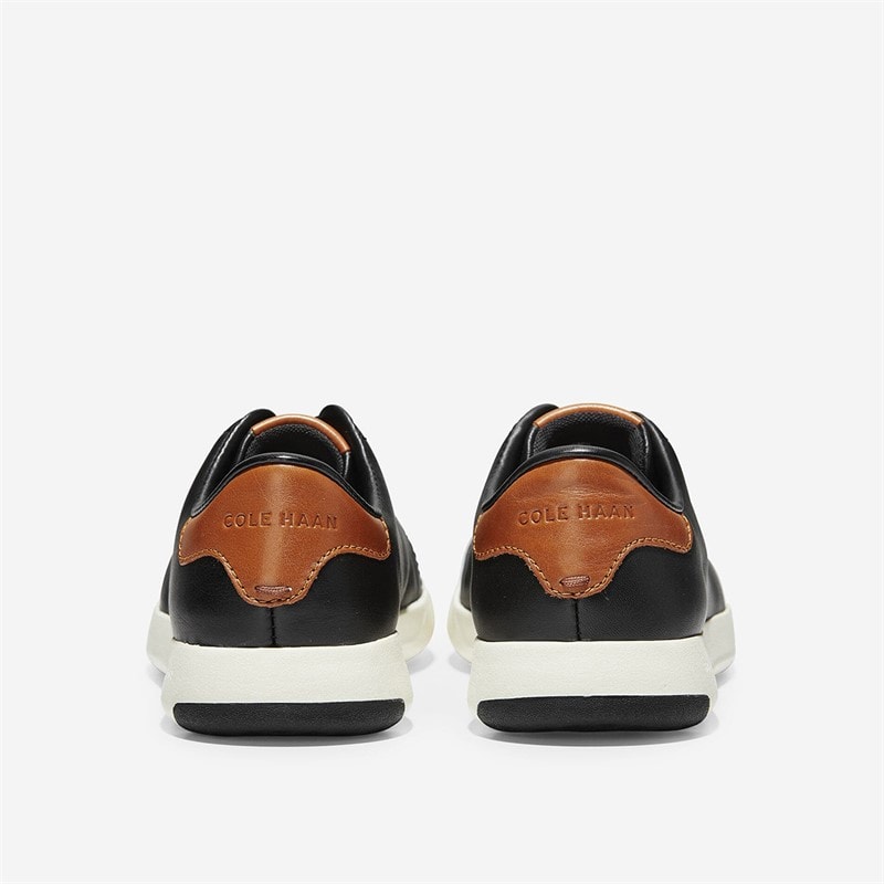 Cole Haan Mens Grandpro Tennis Trainers Black/British Tan - Image 3