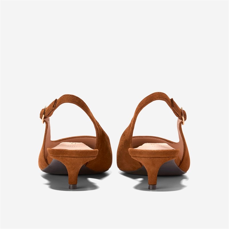 Cole Haan Womens Go-To Jocelyn Slingback Shoes Tobacco - Image 3