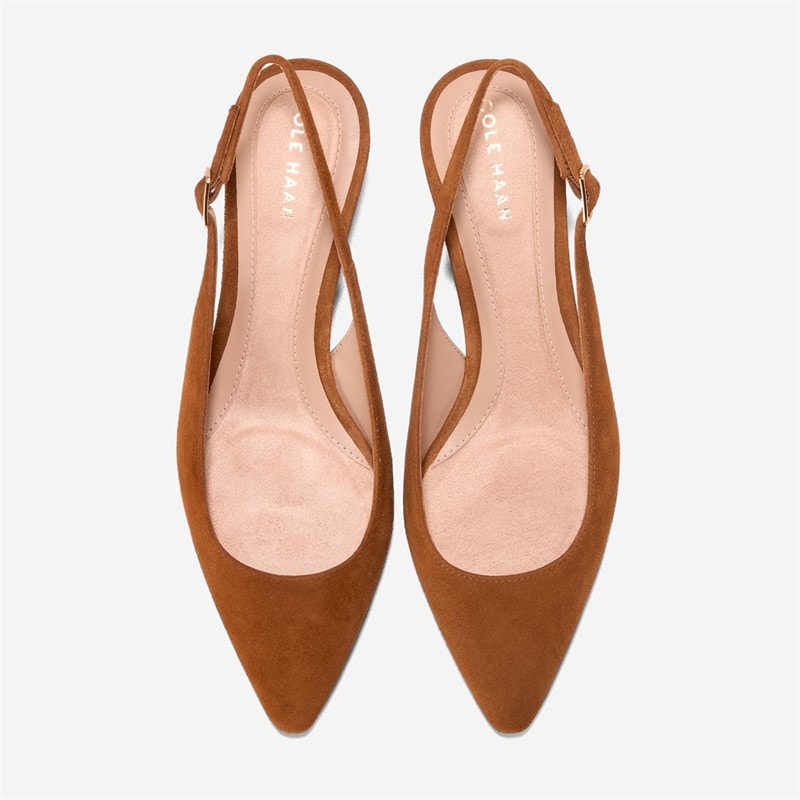 Cole Haan Womens Go-To Jocelyn Slingback Shoes Tobacco - Image 4