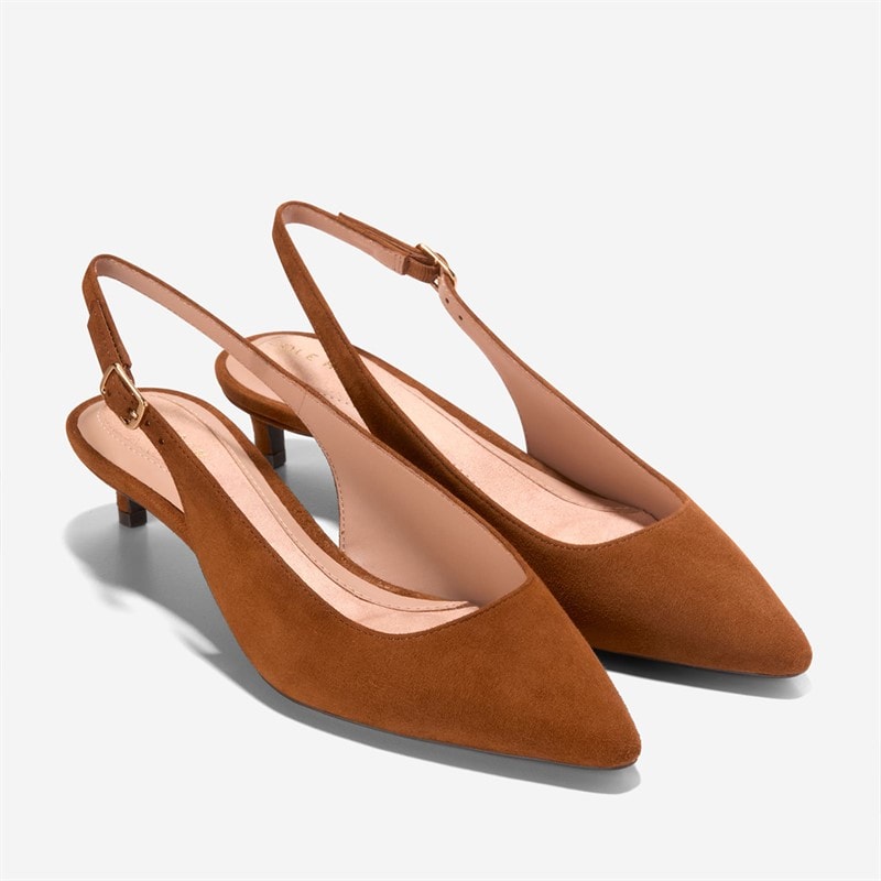 Cole Haan Womens Go-To Jocelyn Slingback Shoes Tobacco - Image 5