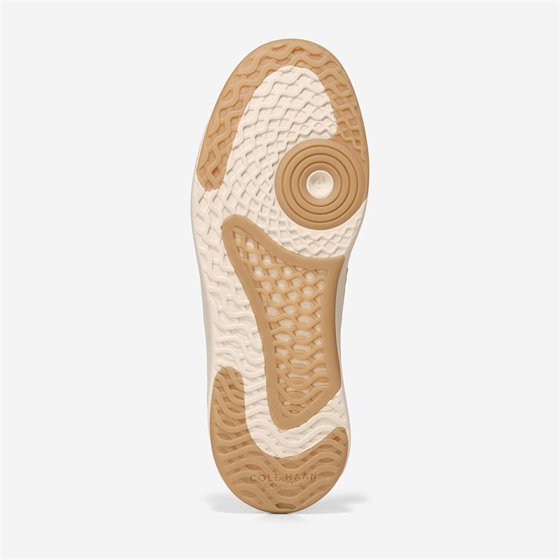 Cole Haan Womens Grandpro All Day Court Leather Trainers Soft Gold/Tuscan Sand/Ivory - Image 2
