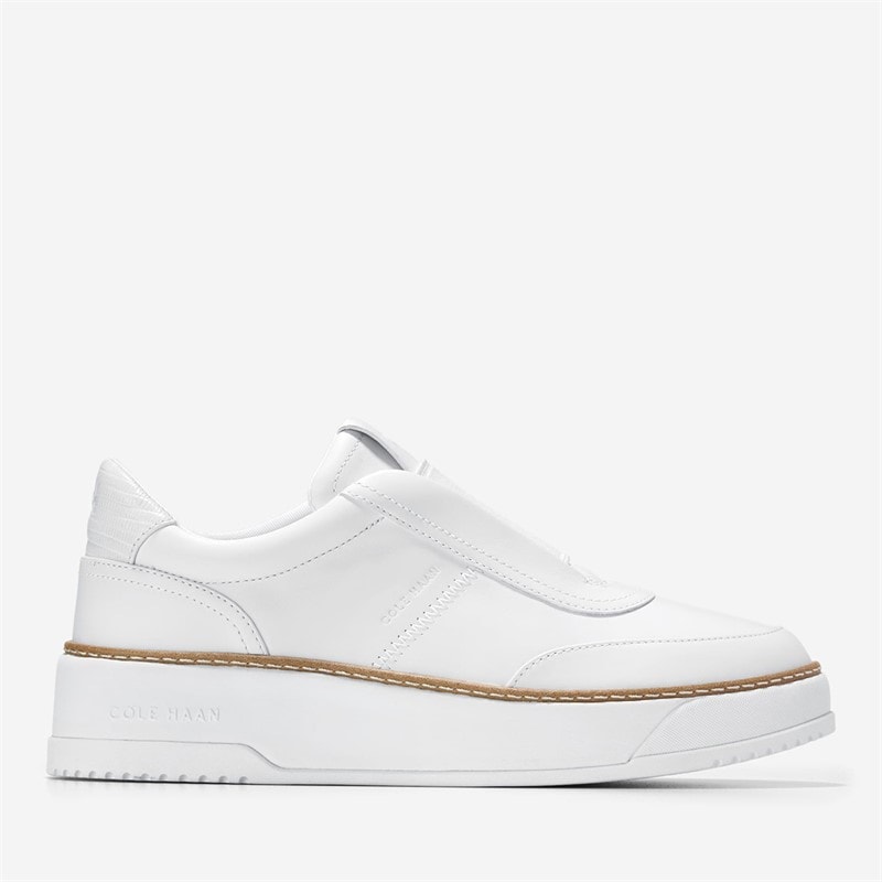 Cole Haan Womens Grandpro Maxfield Slip On Trainers White - Image 1