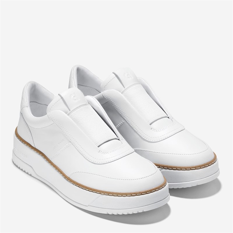 Cole Haan Womens Grandpro Maxfield Slip On Trainers White - Image 5