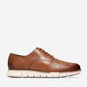 Cole Haan Mens Zerogrand Remastered Plain Toe Oxford Shoes British Tan/Ivory
