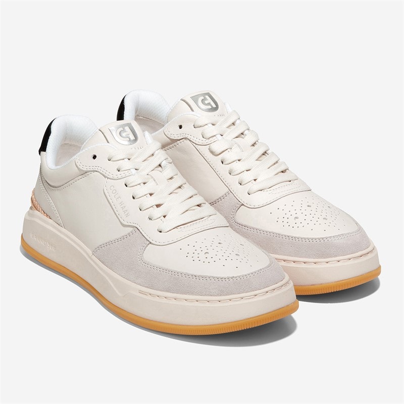 Cole Haan Mens Granpro Crossover Trainers Ivory/Gum/Black - Image 5
