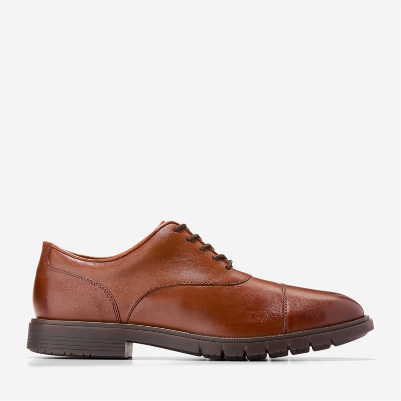 Cole Haan Mens Grandflex Dress Cap Toe Oxford Shoes Mahogany - Image 1