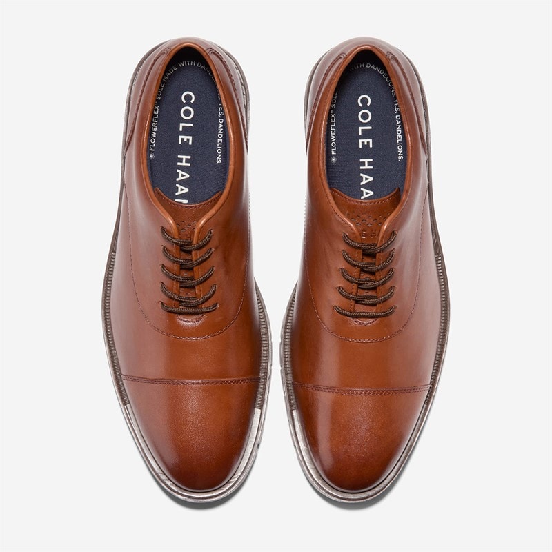 Cole Haan Mens Grandflex Dress Cap Toe Oxford Shoes Mahogany - Image 4