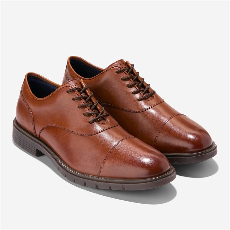 Cole Haan Mens Grandflex Dress Cap Toe Oxford Shoes Mahogany - Image 5