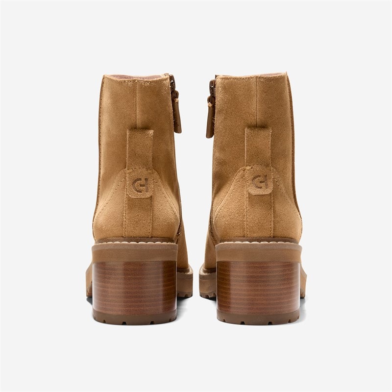 Cole Haan Womens Gillian Lug Waterproof Boots Golden Toffee - Image 3