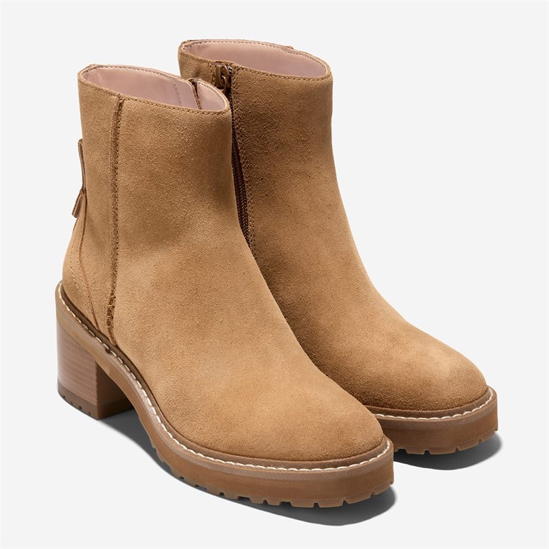 Cole Haan Womens Gillian Lug Waterproof Boots Golden Toffee - Image 5