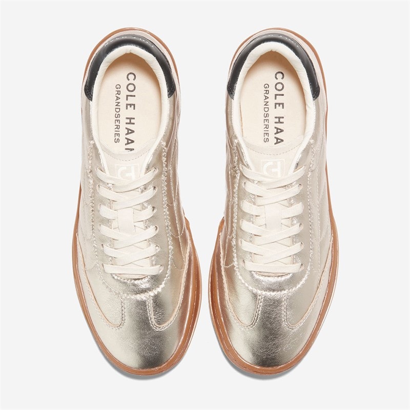 Cole Haan Womens Grandpro Breakaway Trainers Gold/Birch/Black - Image 4